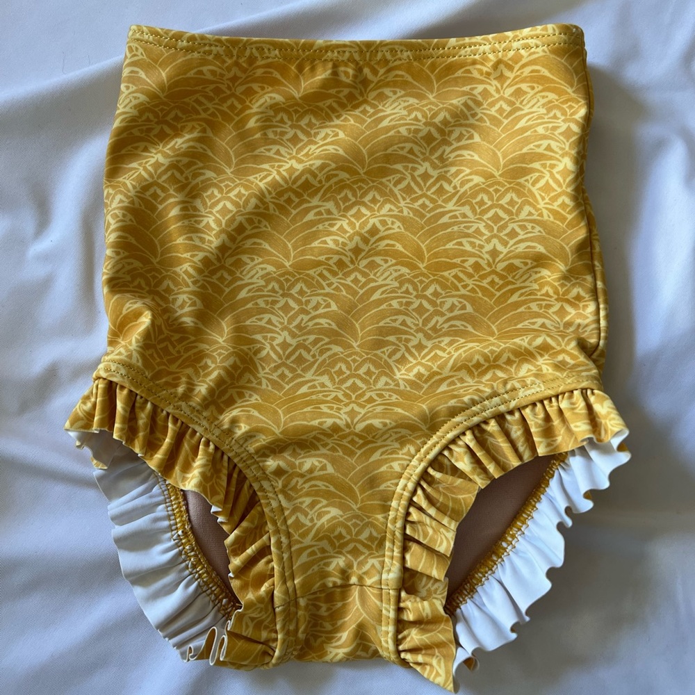 Baby pineapple swim all ruffled up bottoms